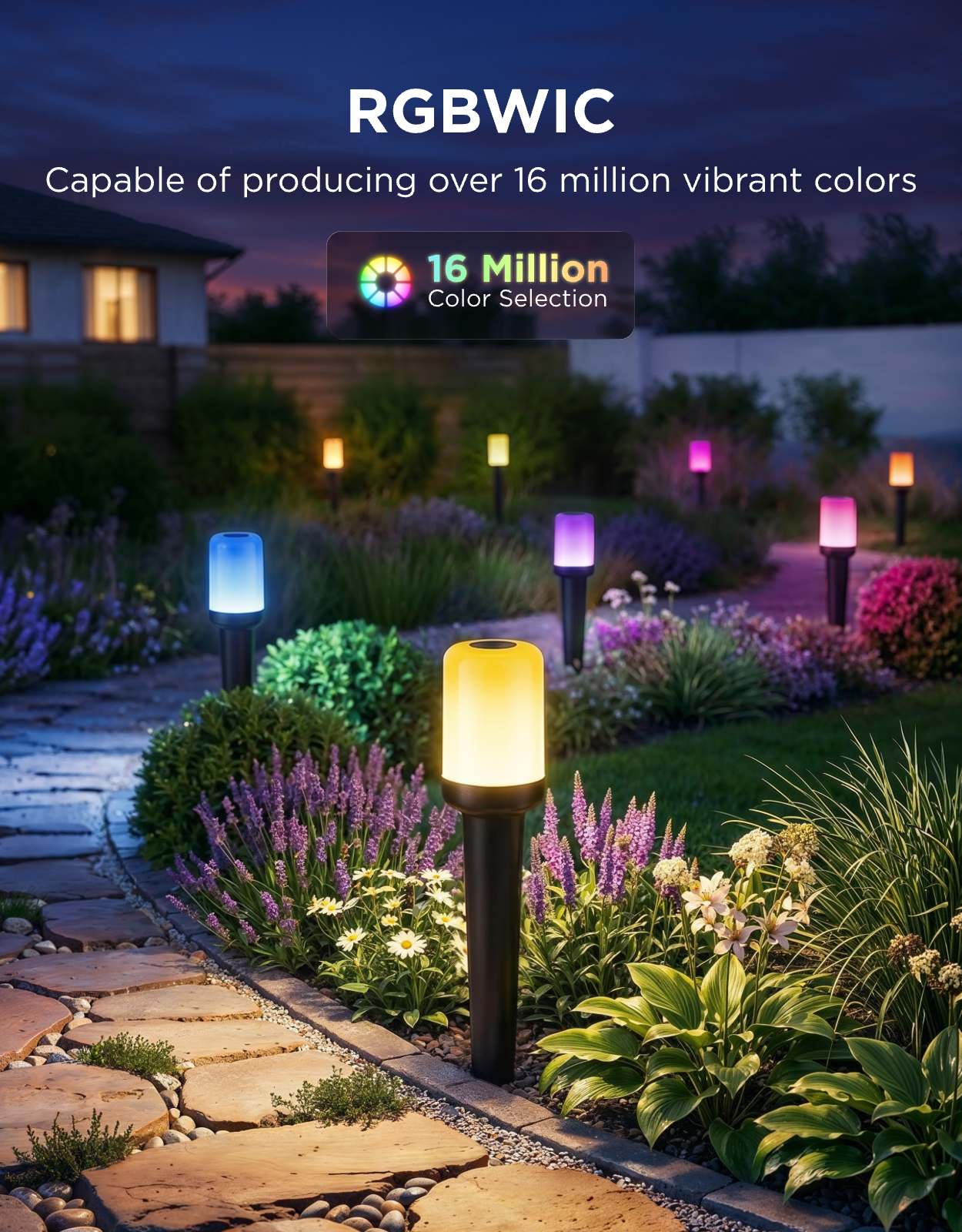 Govee Outdoor Smart Cylinder Pathway Lights - Image 10