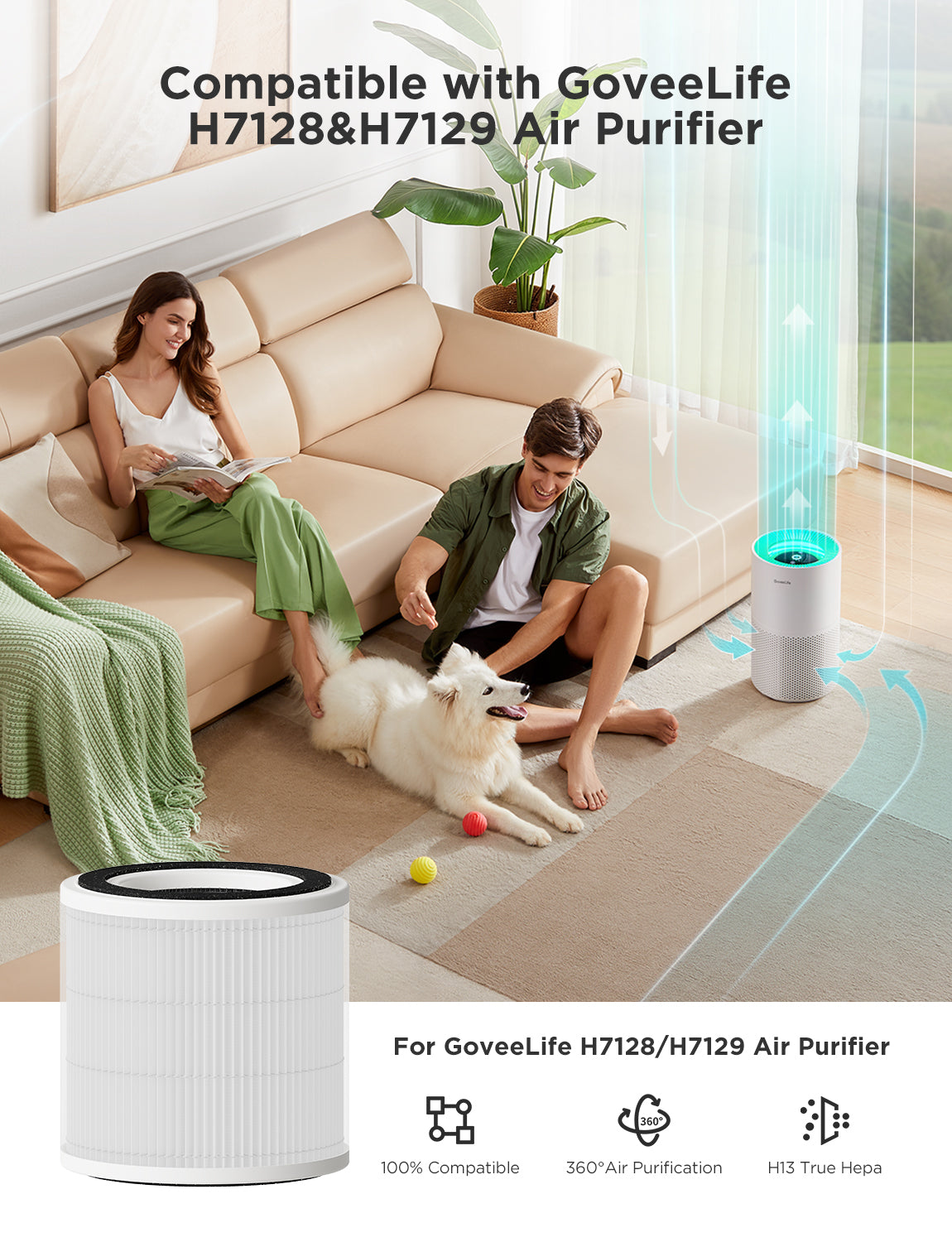 GoveeLife Smart Home Air Purifier 2 Pro | Smart Room Air Purifier - Image 23