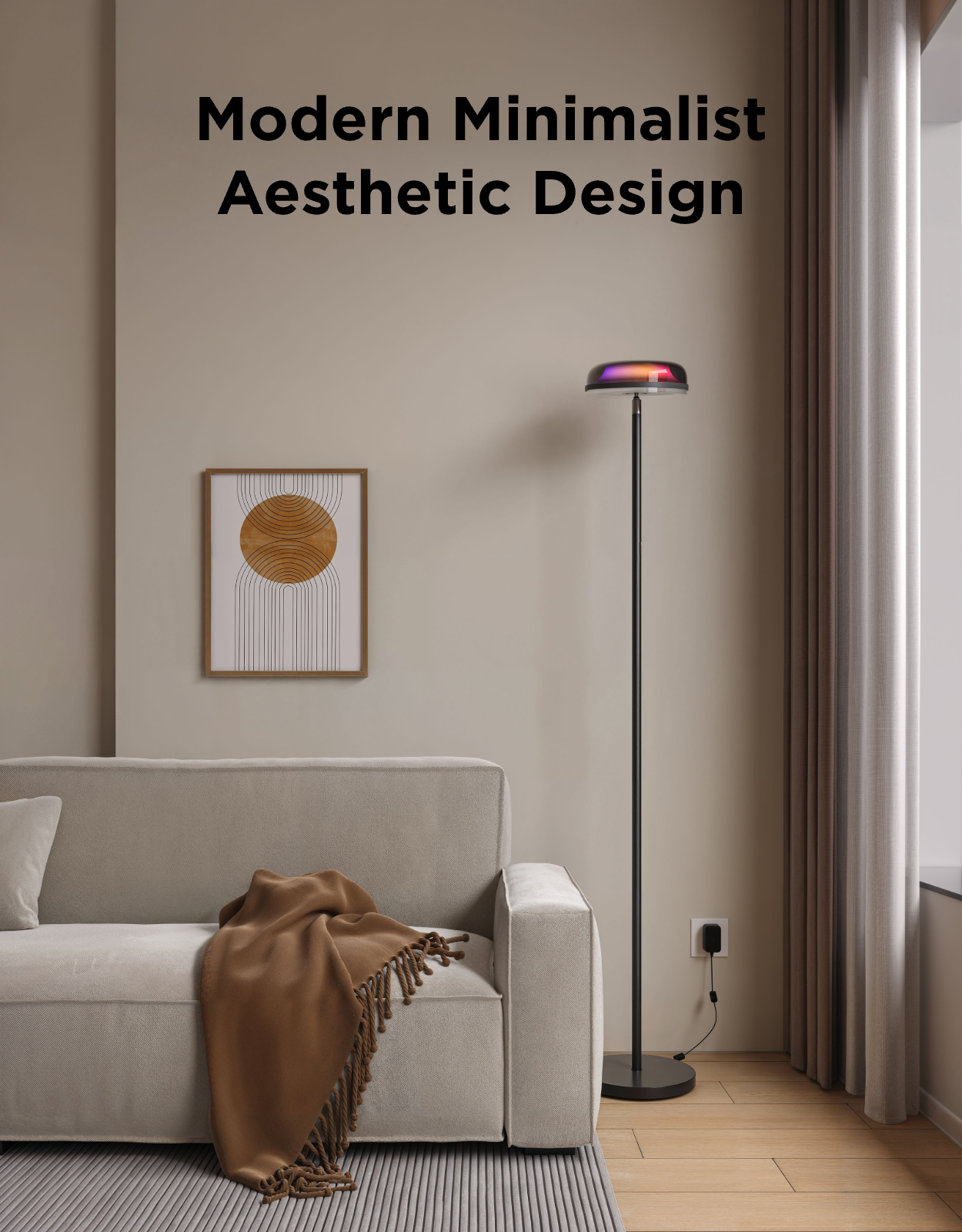 Govee Uplighter Floor Lamp: RGBIC Ripple Lighting - Image 10
