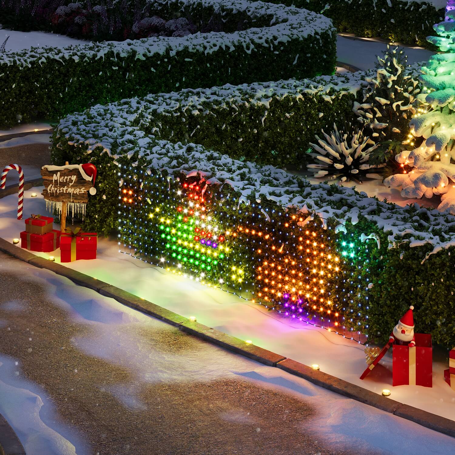 Govee Net Lights ?C LED Net Lights for Bushes & Outdoor Decor