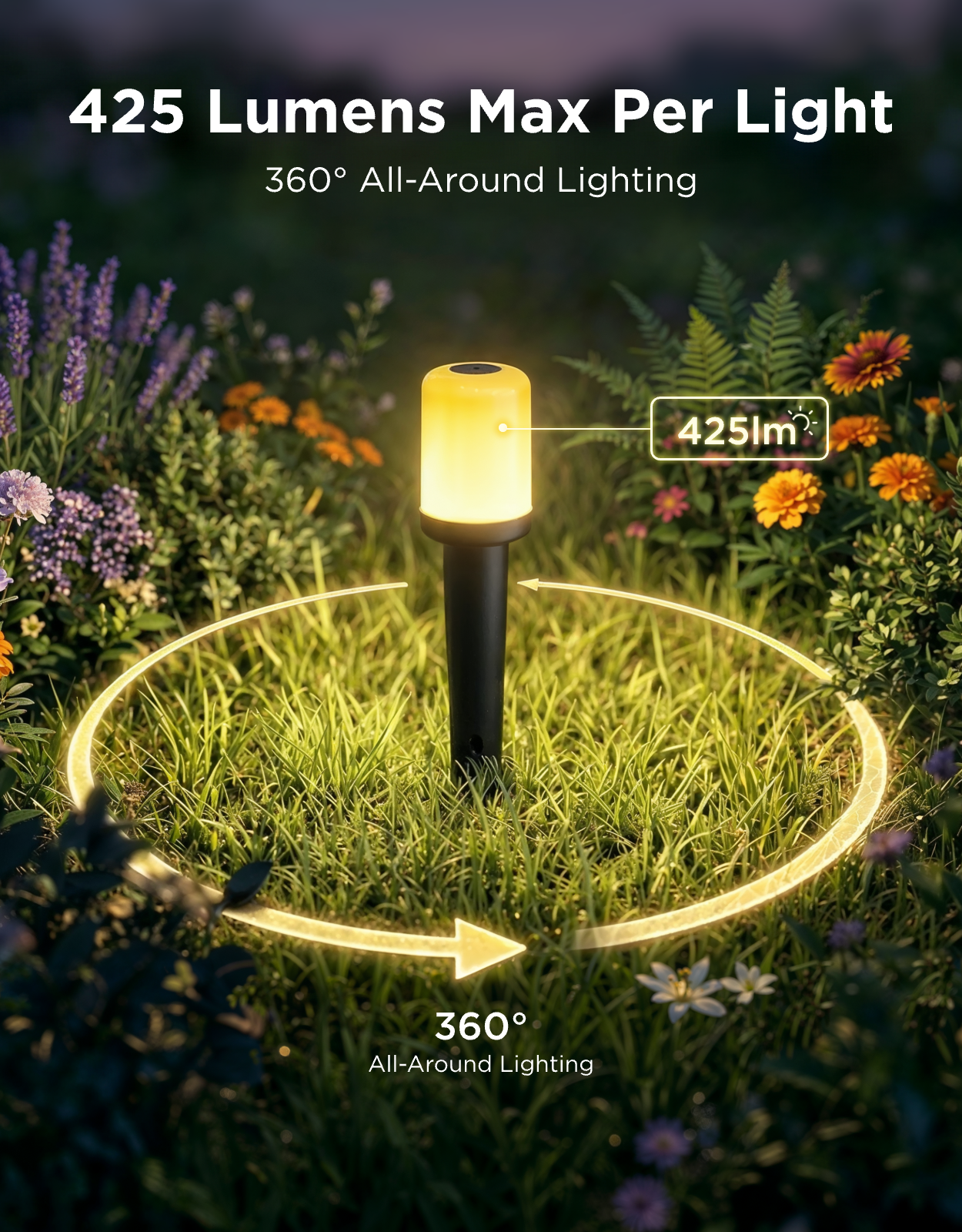 Govee Outdoor Smart Cylinder Pathway Lights - Image 3