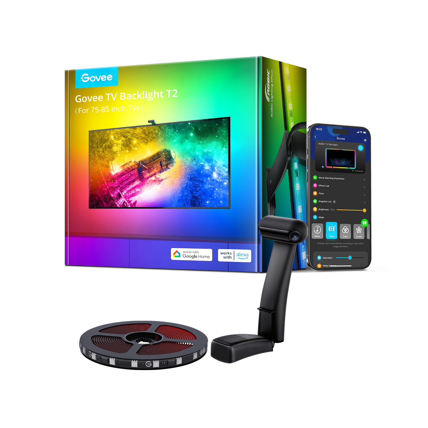 Govee Envisual TV LED Backlight T2 with Dual Cameras - Image 10