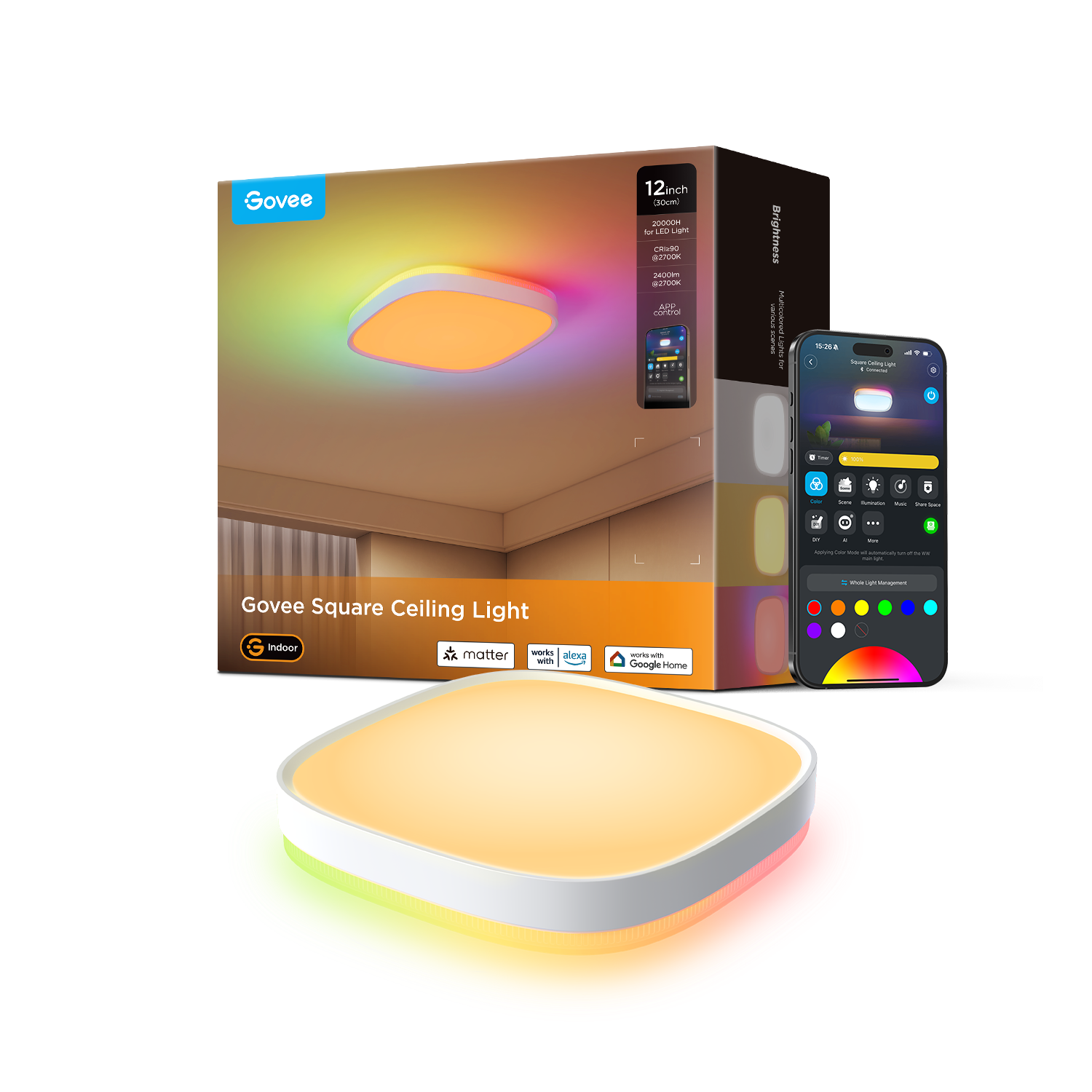 Govee 12-Inch Smart Round & Square Ceiling Lights - Image 20