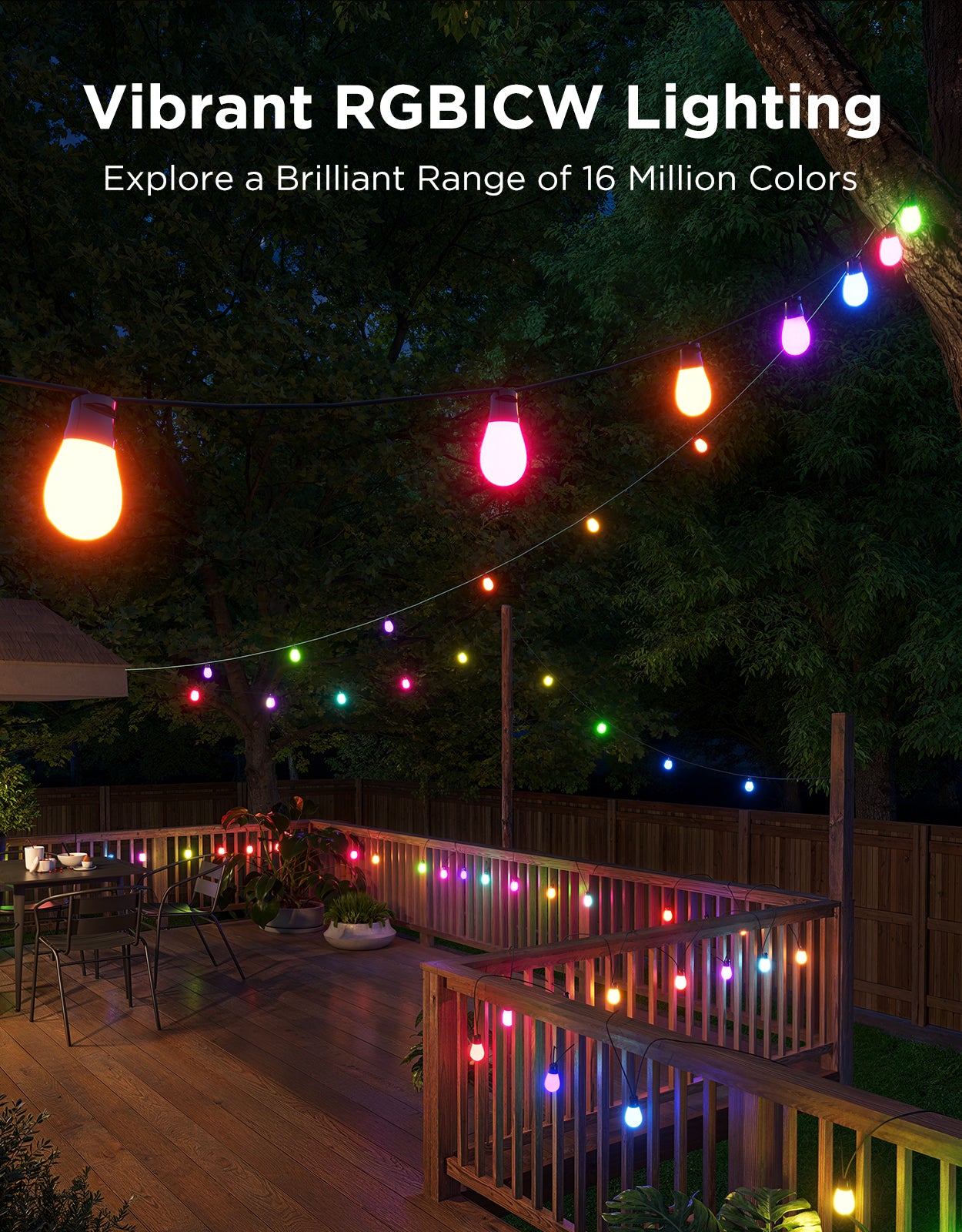 Govee Outdoor S14 Bulb String Lights - IP66 Waterproof - Image 12