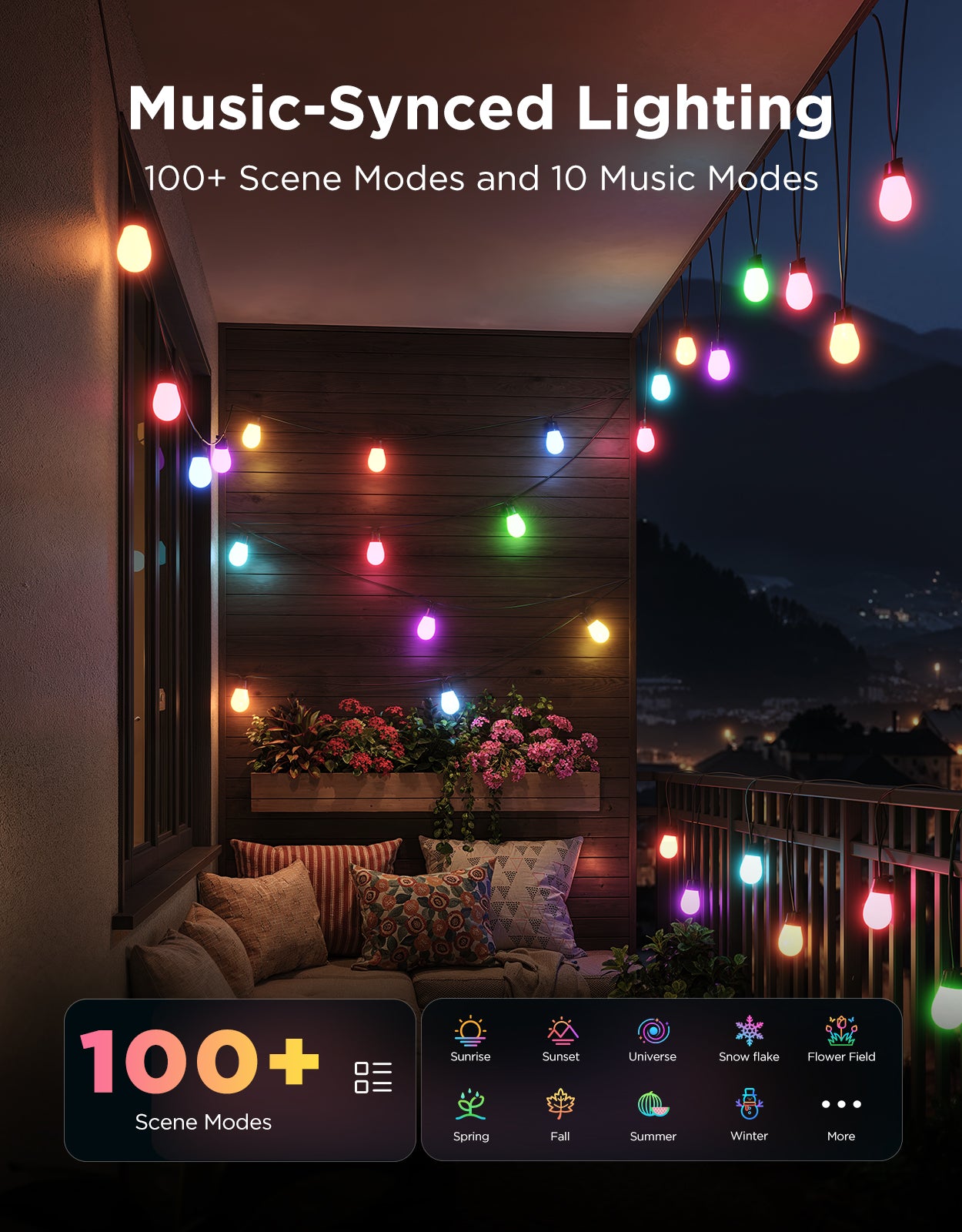 Govee Outdoor S14 Bulb String Lights - IP66 Waterproof - Image 20