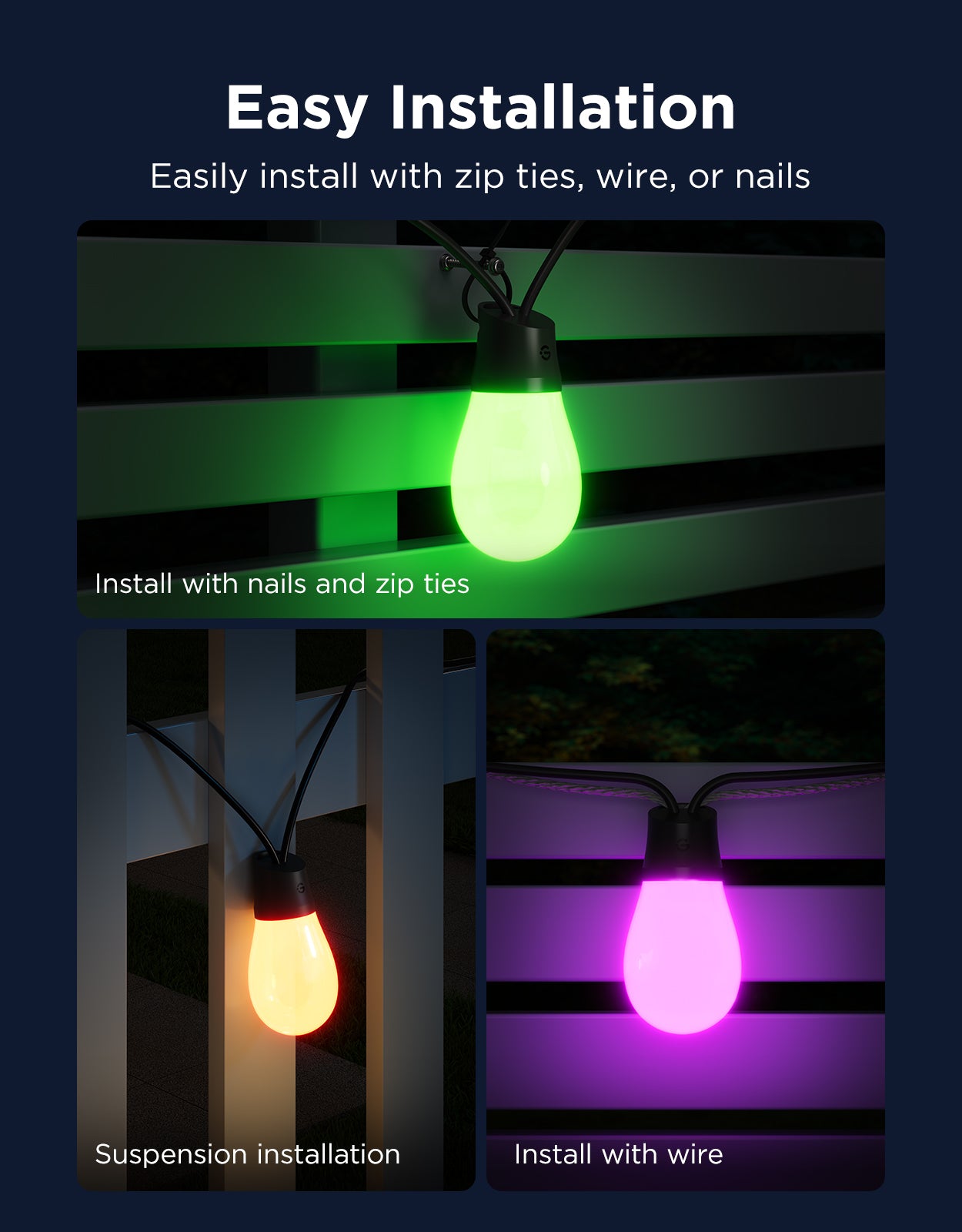 Govee Outdoor S14 Bulb String Lights - IP66 Waterproof - Image 25