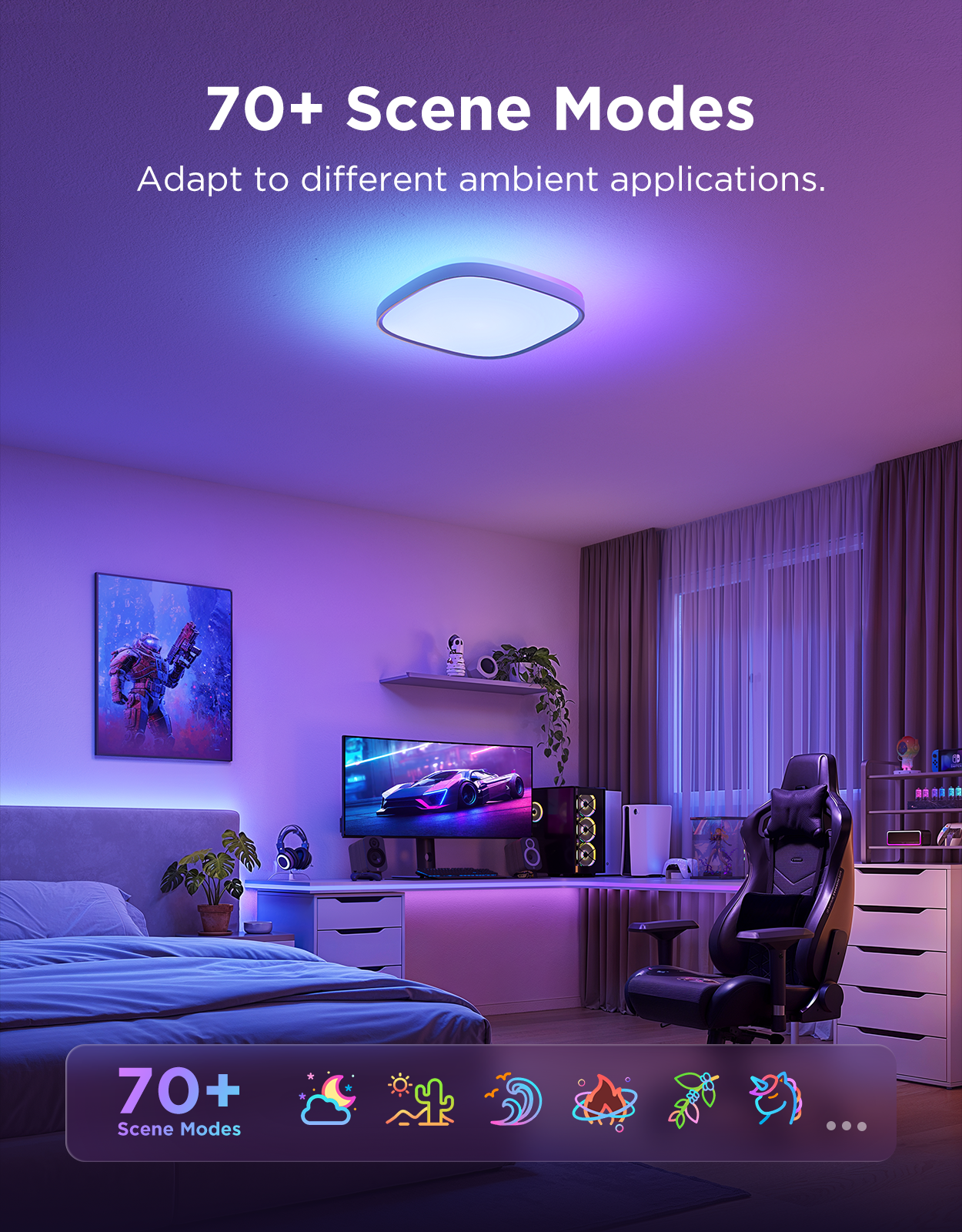 Govee 12-Inch Smart Round & Square Ceiling Lights - Image 24