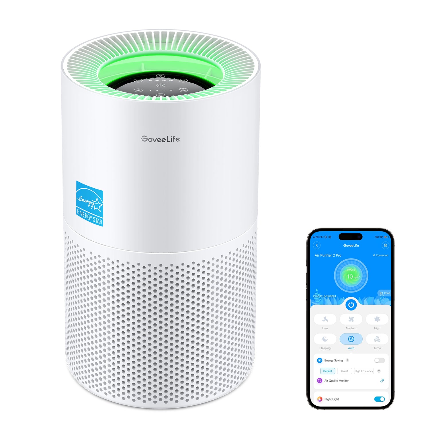 GoveeLife Smart Home Air Purifier 2 Pro | Smart Room Air Purifier - Image 12
