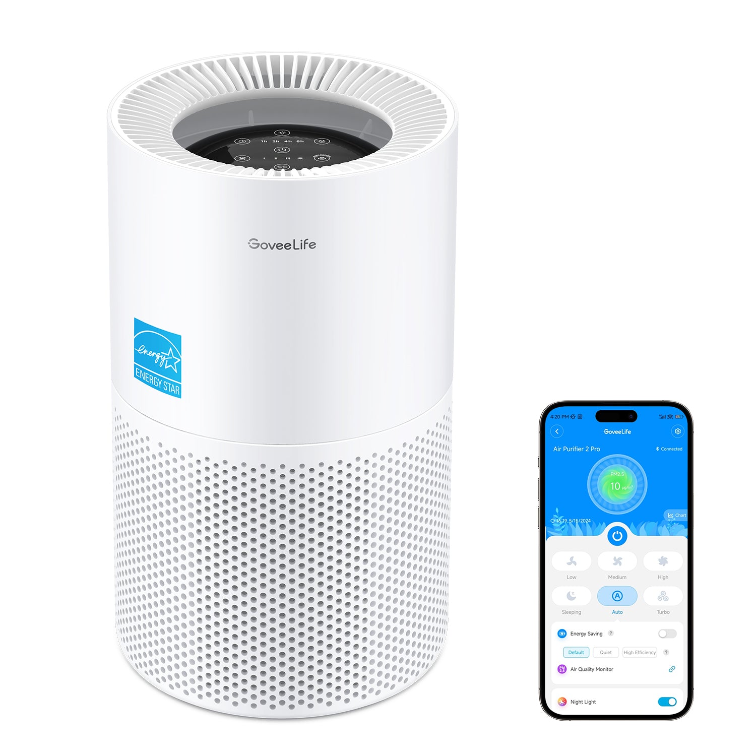 GoveeLife Smart Home Air Purifier 2 Pro | Smart Room Air Purifier - Image 22