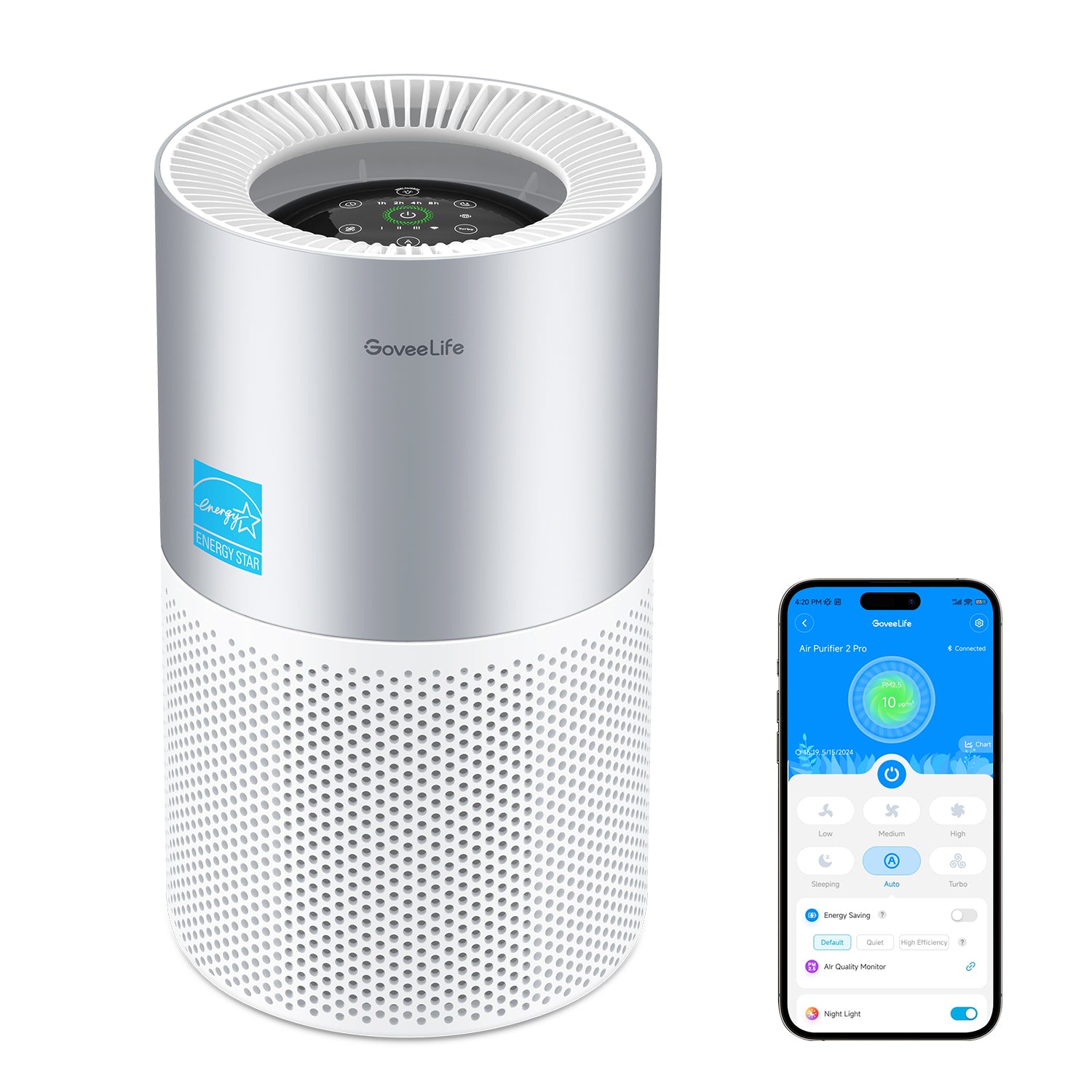 GoveeLife Smart Home Air Purifier 2 Pro | Smart Room Air Purifier - Image 11