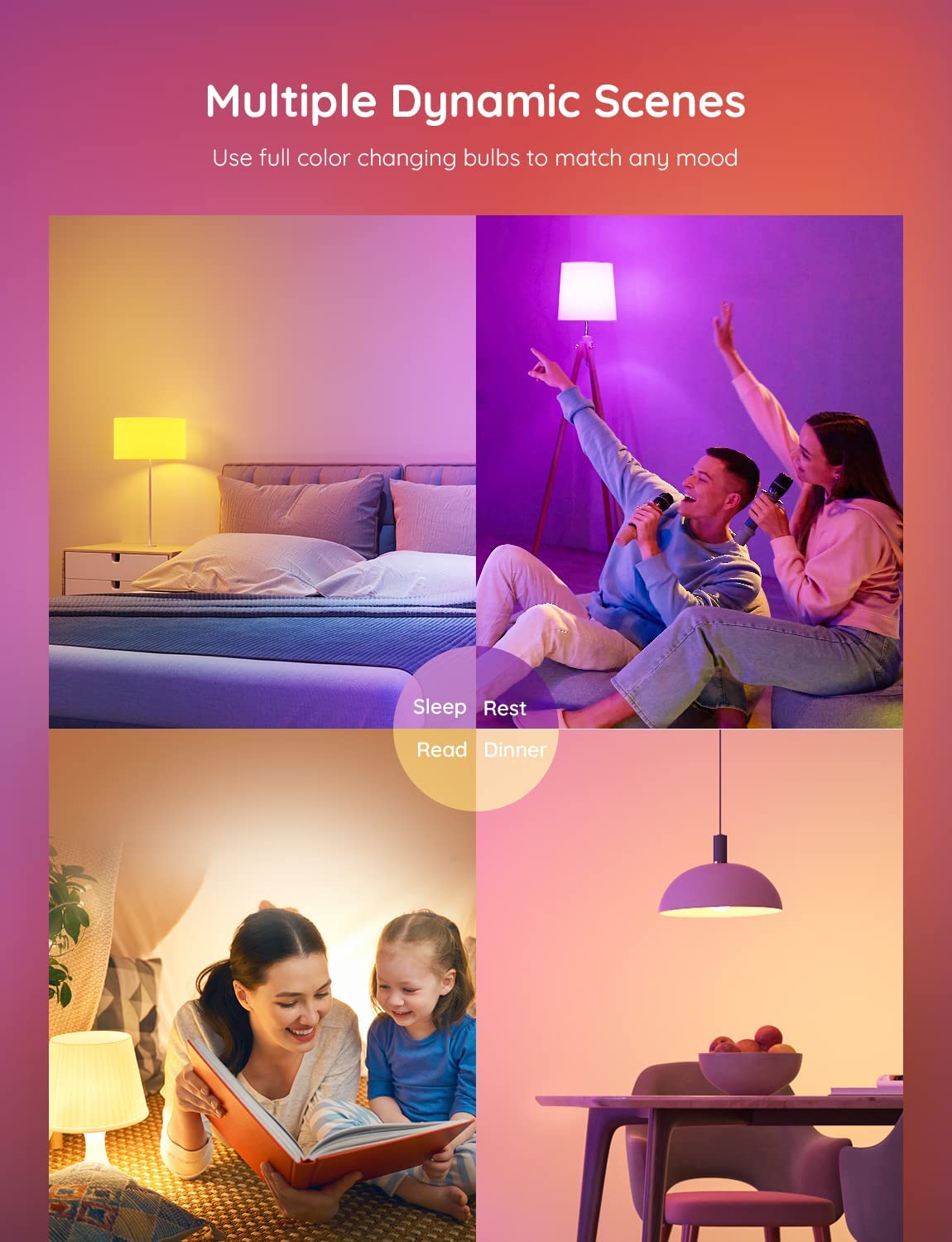 Govee Wi-Fi + Bluetooth Smart LED Bulb (2 Pack)- Govee - Image 9