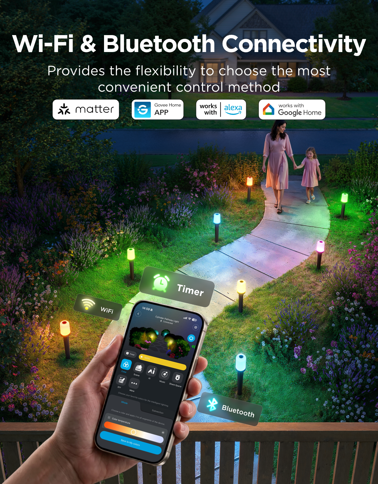Govee Outdoor Smart Cylinder Pathway Lights - Image 15