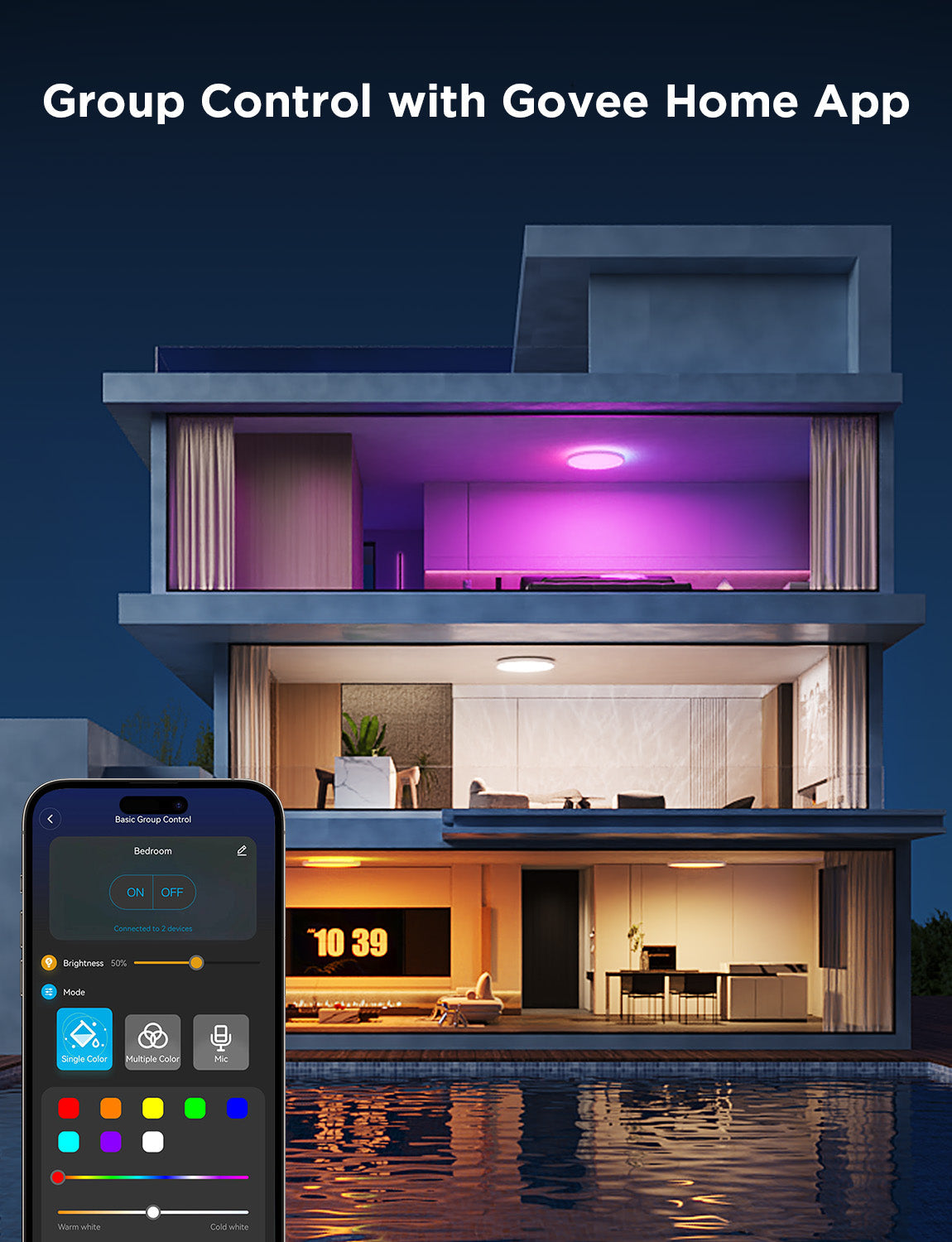 Govee 12-Inch Smart Round & Square Ceiling Lights - Image 15