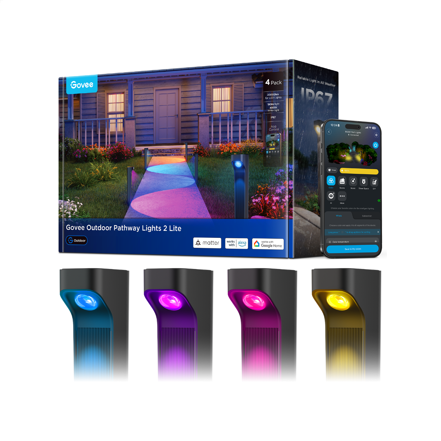 Govee Outdoor LED Pathway Lights? 2 Lite