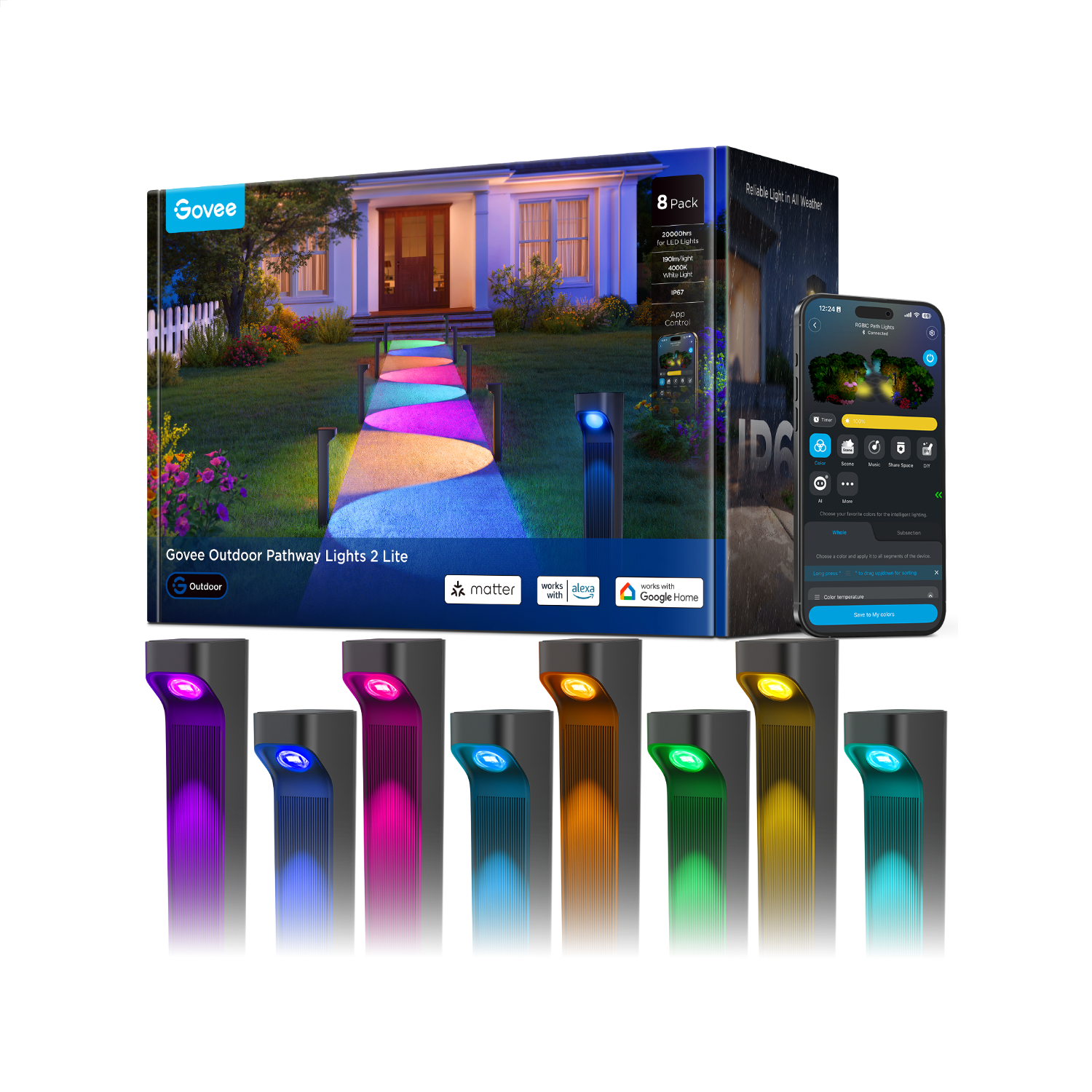 Govee Outdoor LED Pathway Lights? 2 Lite - Image 10