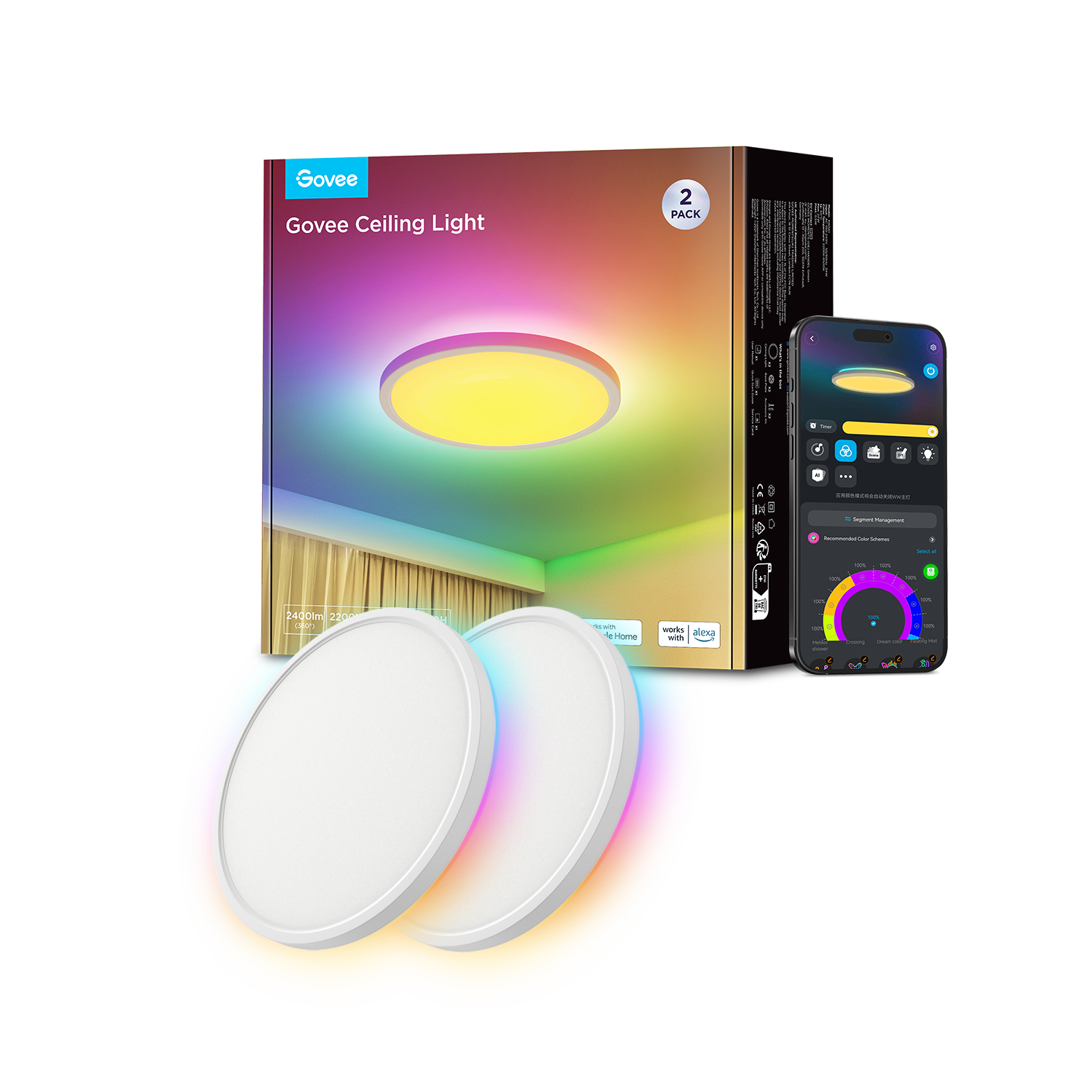 Govee 12-Inch Smart Round & Square Ceiling Lights - Image 10