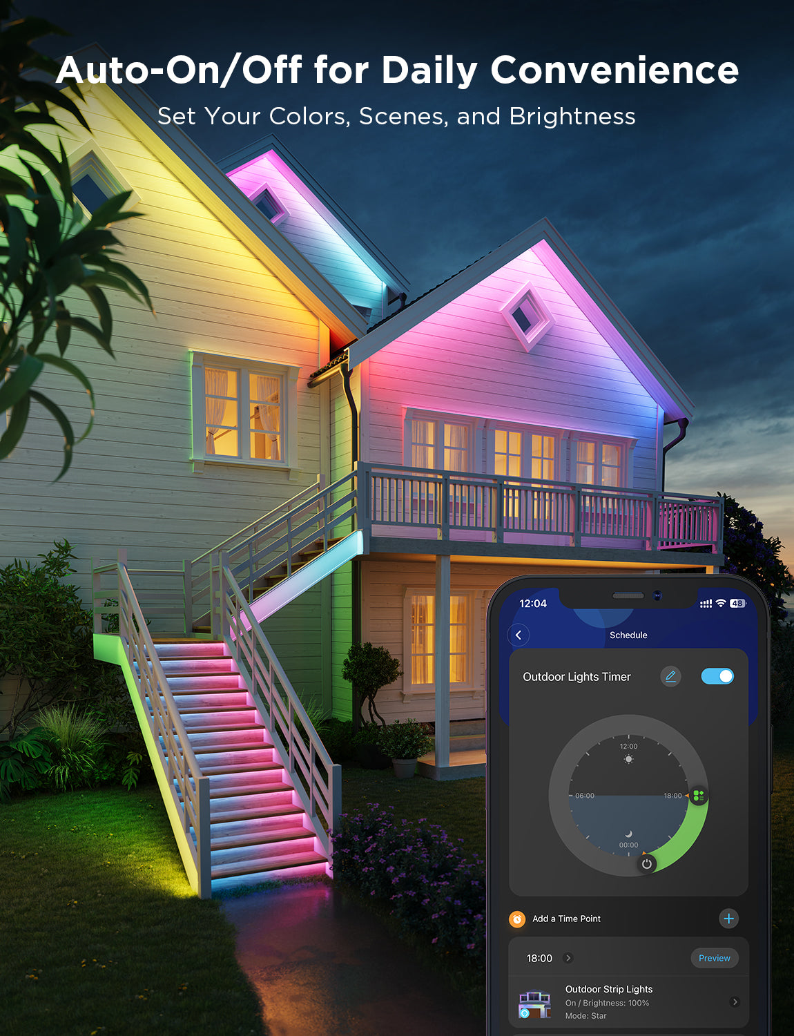 Govee Wi-Fi RGBIC Outdoor Strip Lights - Image 5