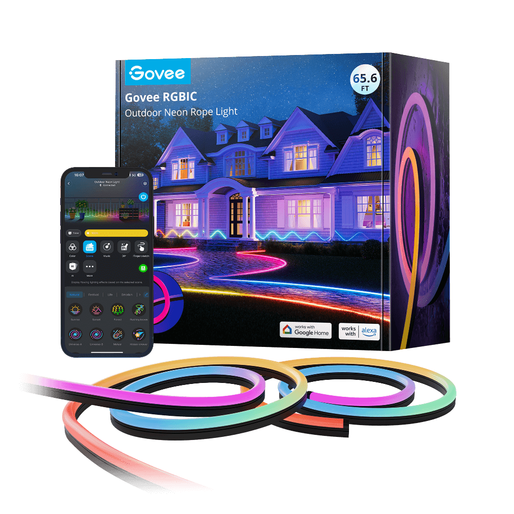 Govee RGBIC Outdoor Neon Rope Light - Image 10