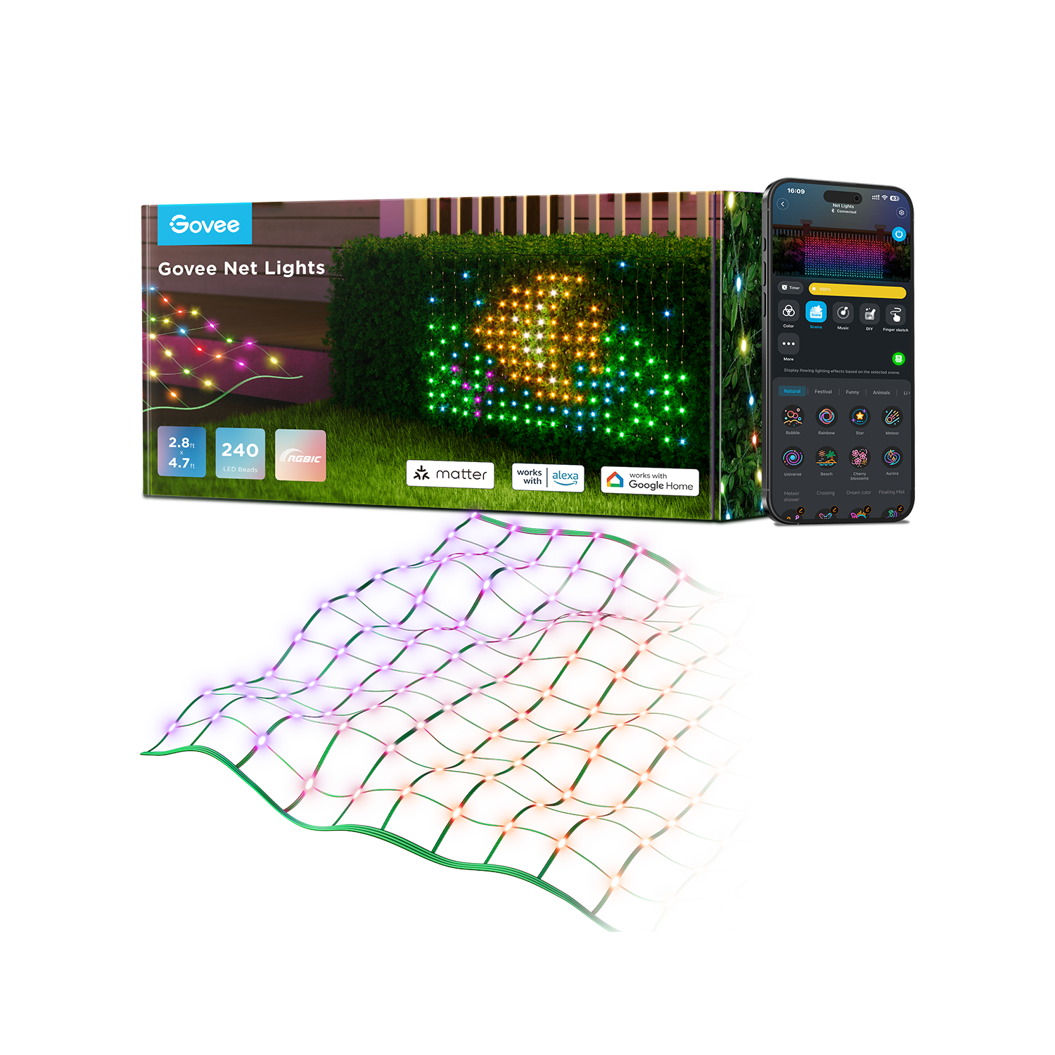 Govee Net Lights ?C LED Net Lights for Bushes & Outdoor Decor - Image 2