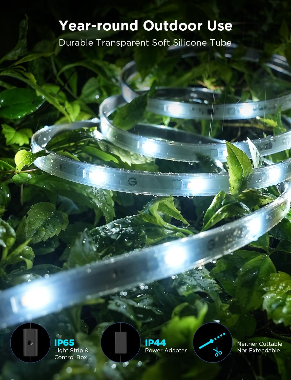 Govee RGBICWW Outdoor LED Strip Lights - Image 4