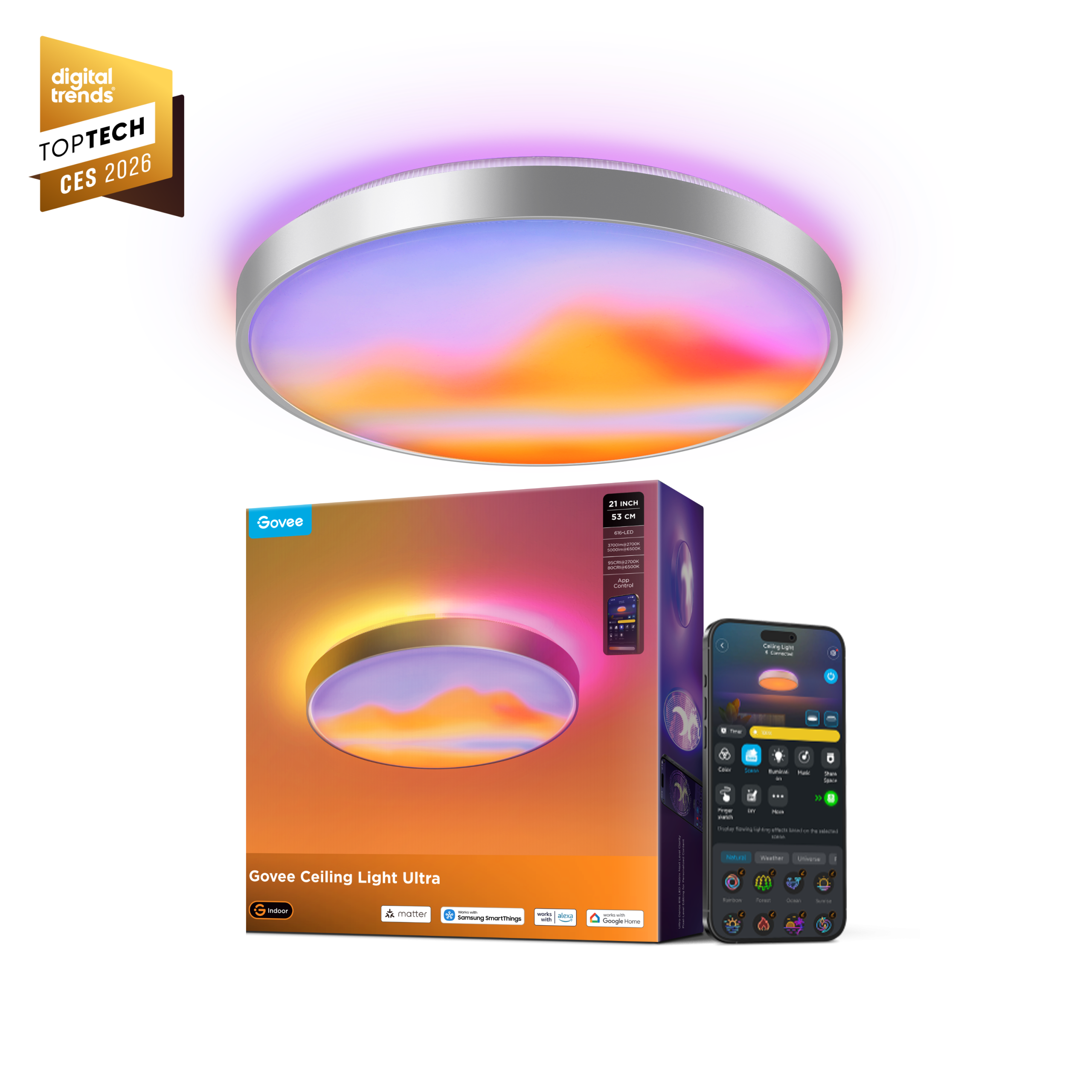 Govee 21-Inch Ceiling Light Ultra: 5000 Lumen