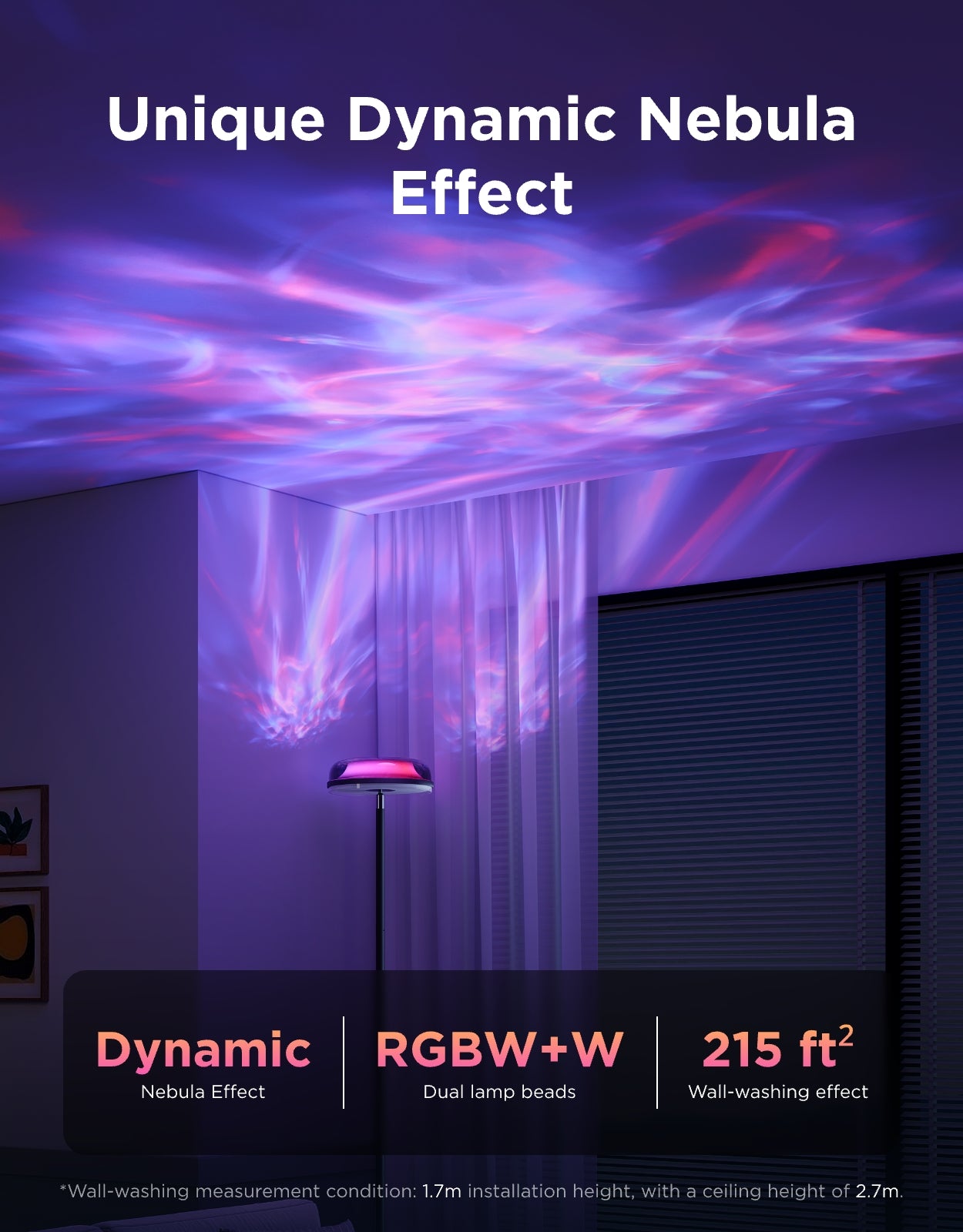 Govee Uplighter Floor Lamp: RGBIC Ripple Lighting - Image 3
