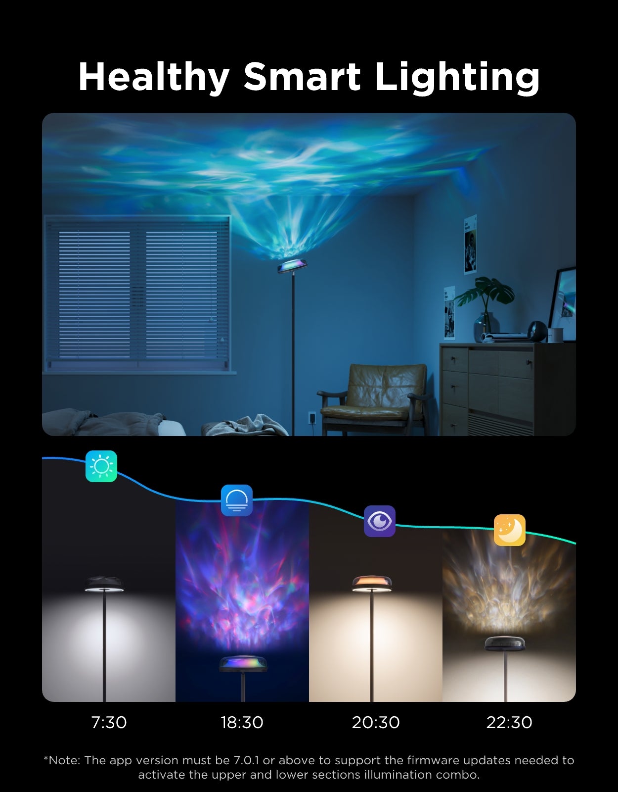 Govee Uplighter Floor Lamp: RGBIC Ripple Lighting - Image 7