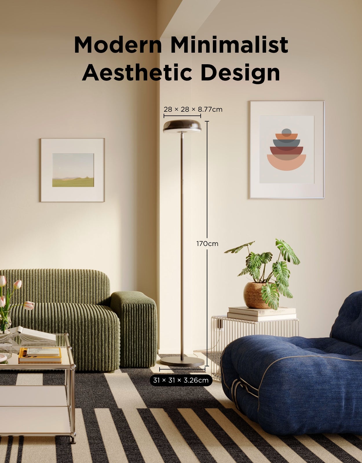 Govee Uplighter Floor Lamp: RGBIC Ripple Lighting - Image 2