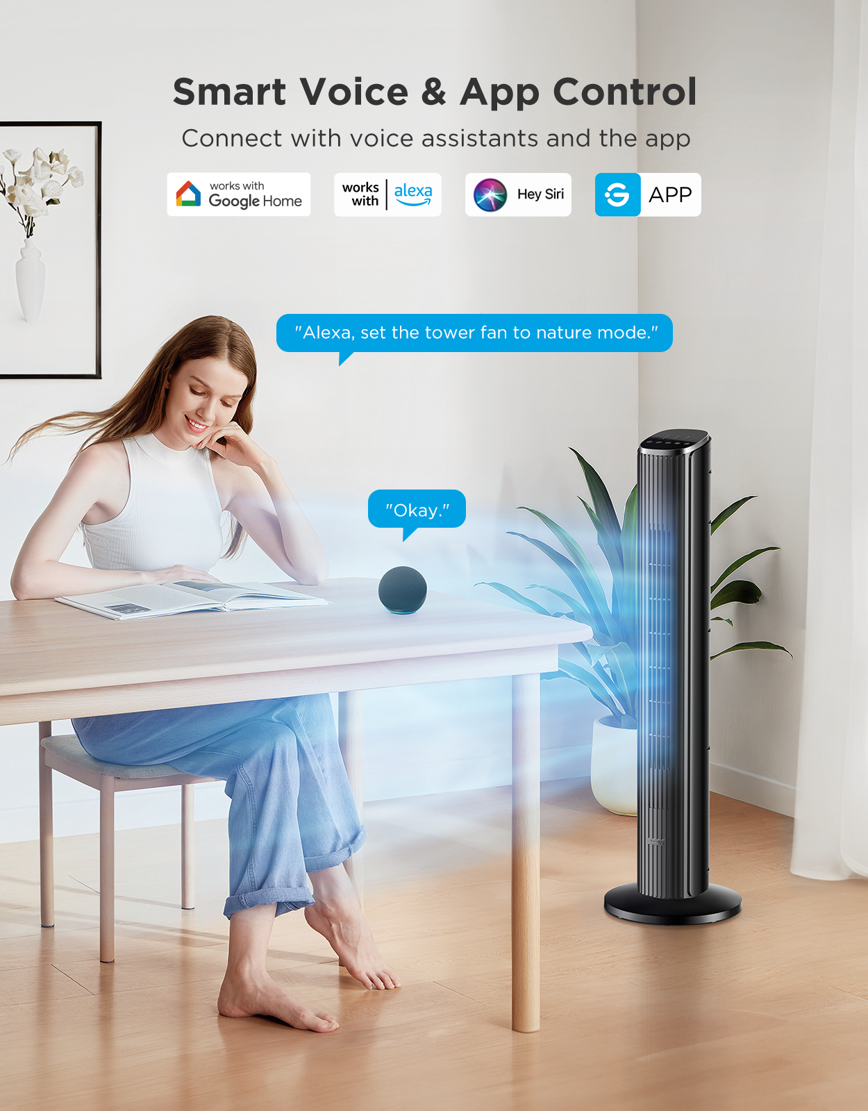 GoveeLife 36'' Smart Tower Fan 2 - Image 2