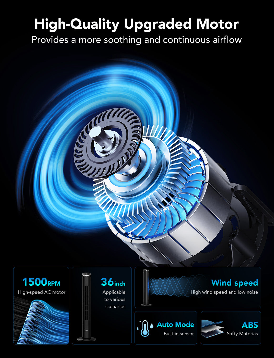 GoveeLife 36'' Smart Tower Fan 2 - Image 9