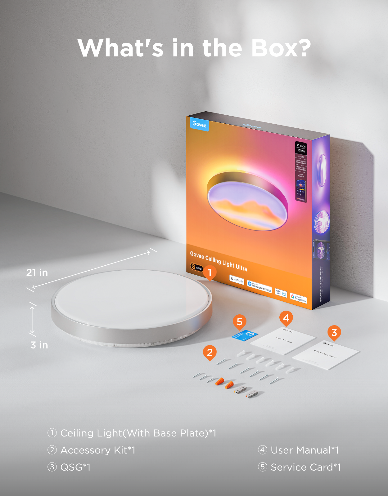 Govee 21-Inch Ceiling Light Ultra: 5000 Lumen - Image 9