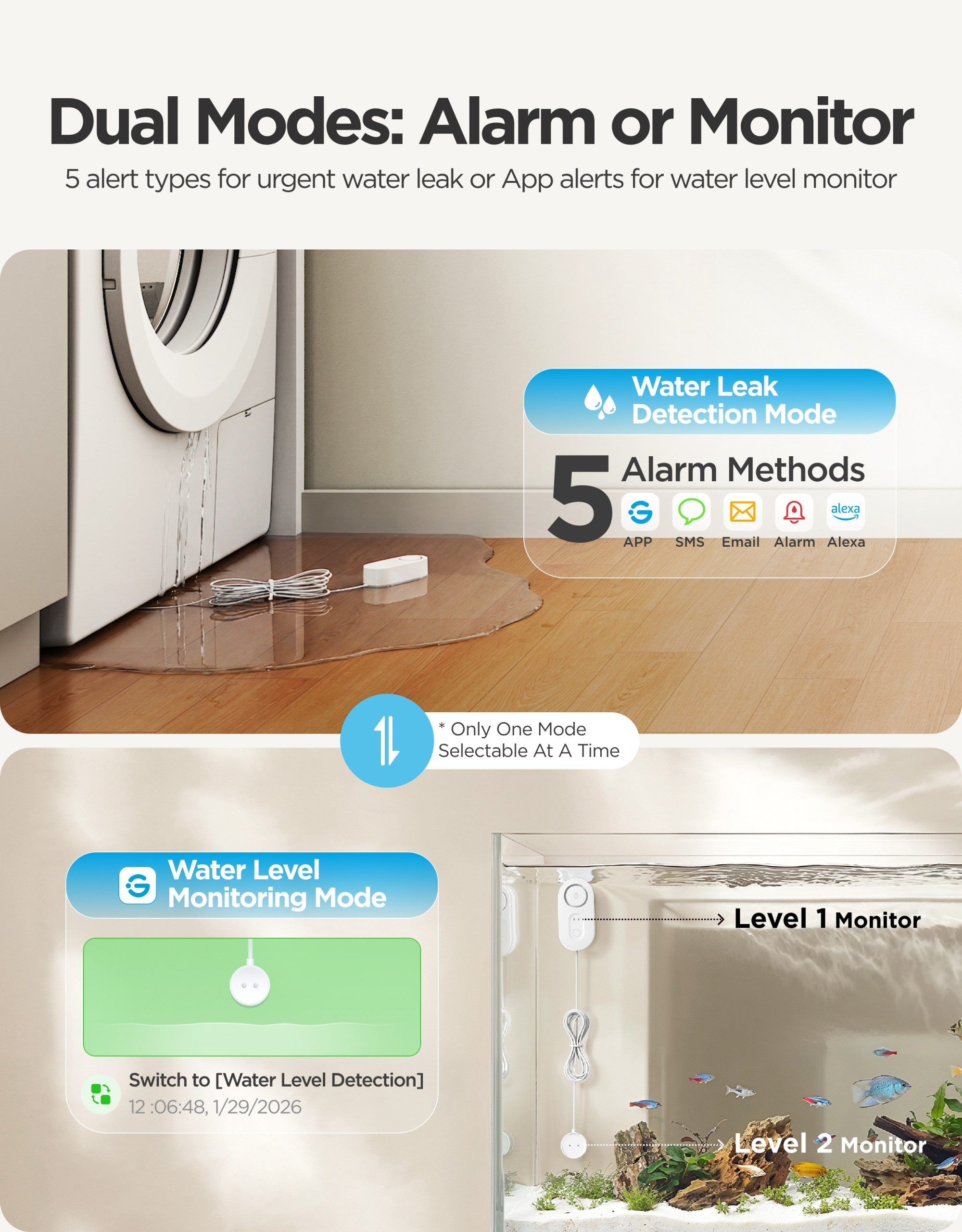 GoveeLife Water Leak Detector 1s With Sensor Cable - Image 2