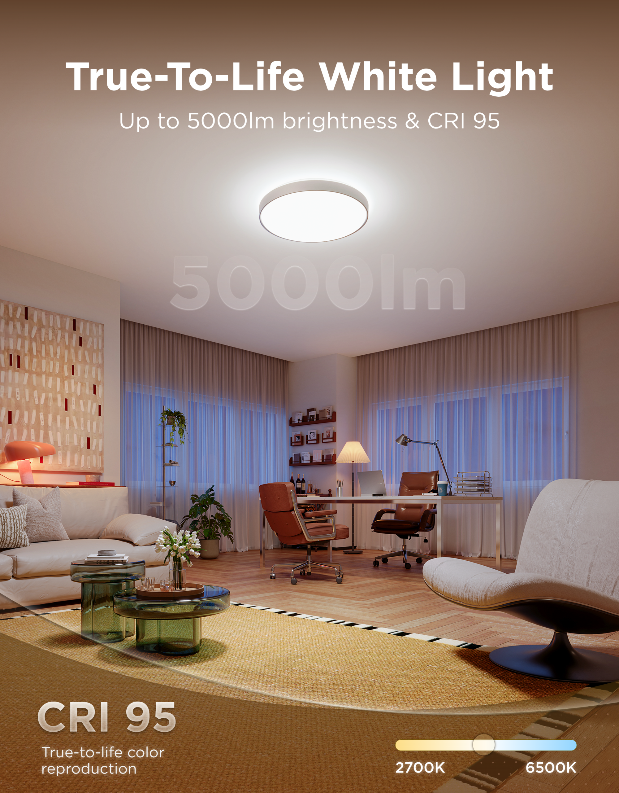 Govee 21-Inch Ceiling Light Ultra: 5000 Lumen - Image 6