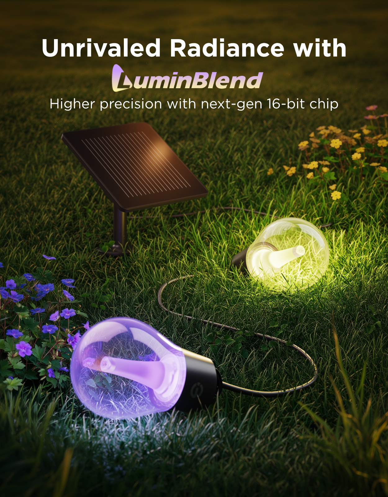 Govee Outdoor Solar String Lights with Color-Changing Bulbs - Image 2