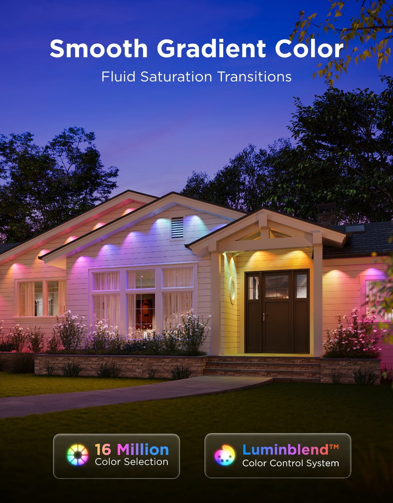 Govee Permanent Outdoor Lights Prism | 3 Colors in One Light - Image 3