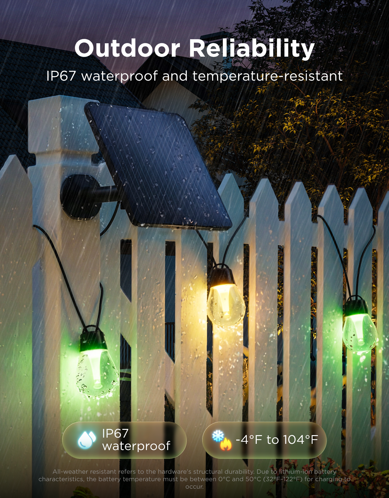 Govee Outdoor Solar String Lights with Color-Changing Bulbs - Image 6