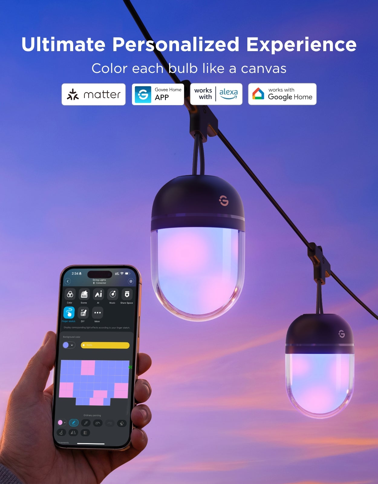 Govee Outdoor Chromatic String Lights - Image 8