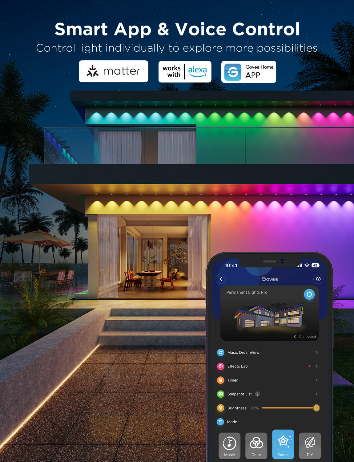 Govee Permanent Outdoor Lights Pro, 100ft with 60 Lights - Image 41