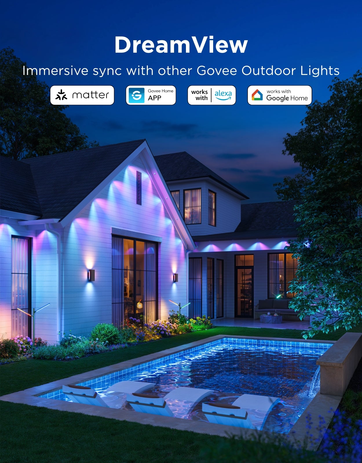 Govee Permanent Outdoor Lights Prism | 3 Colors in One Light - Image 8