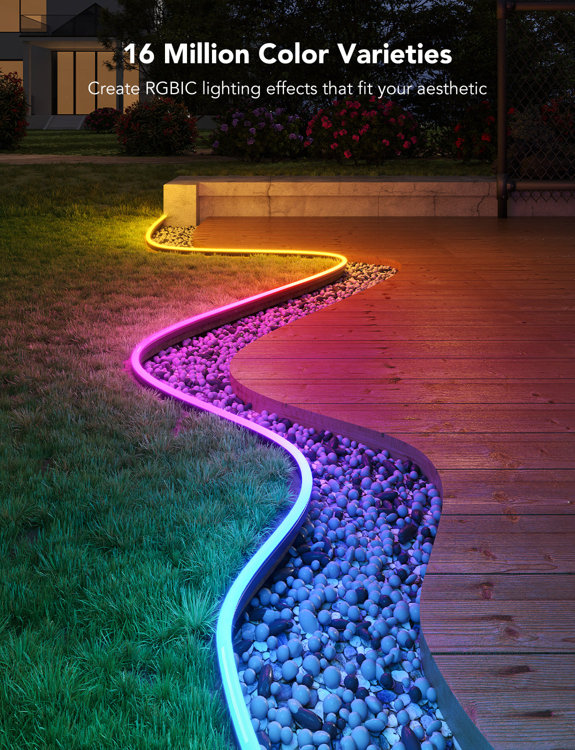 Govee RGBIC Outdoor Neon Rope Light - Image 18
