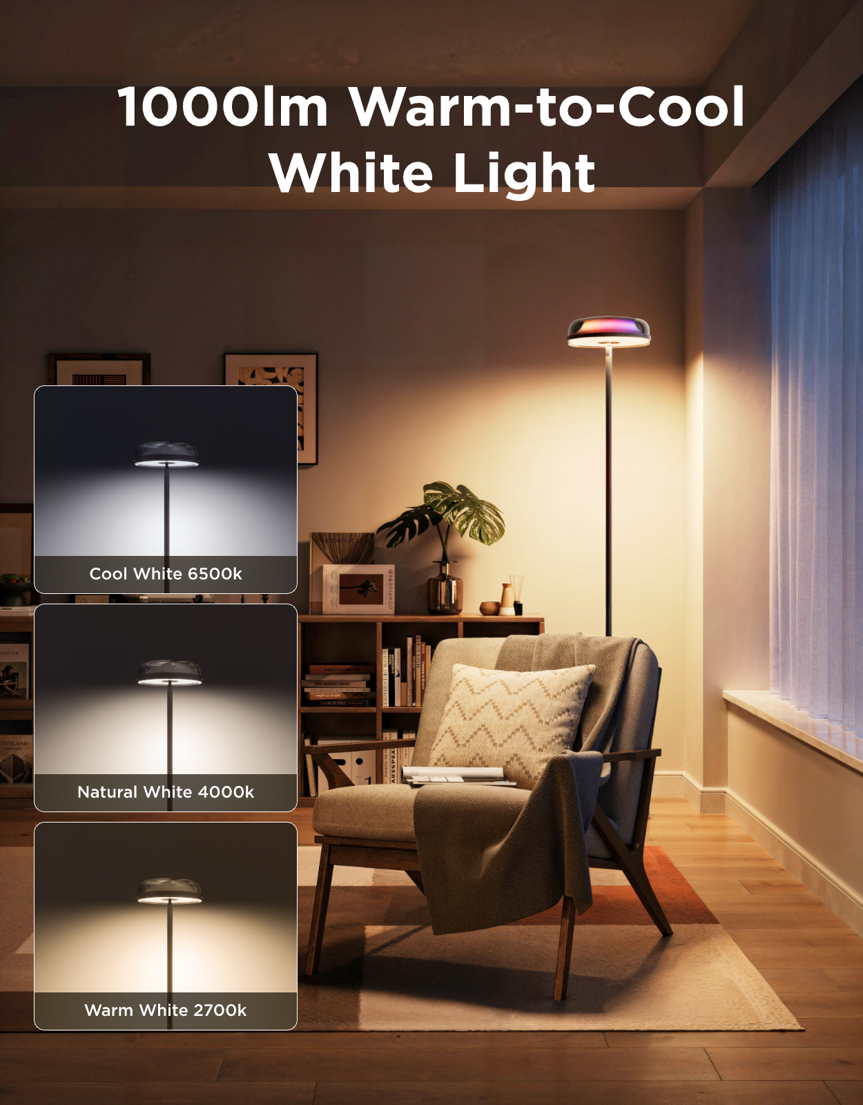 Govee Uplighter Floor Lamp: RGBIC Ripple Lighting - Image 13