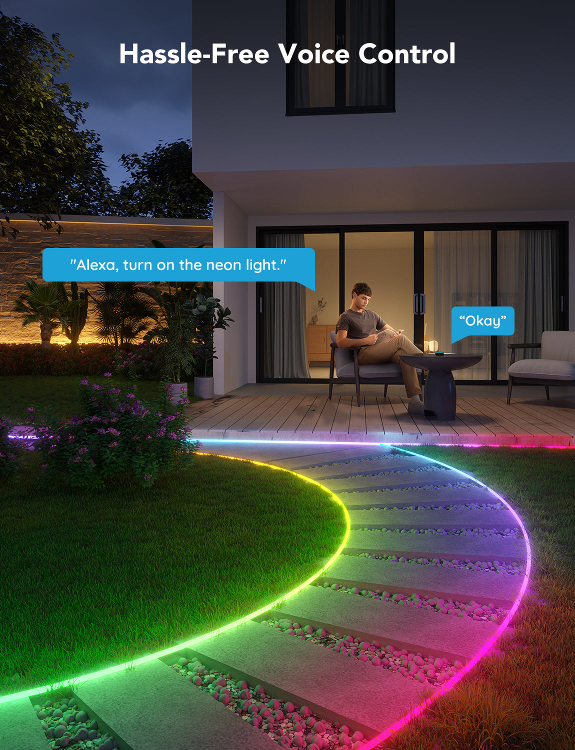 Govee RGBIC Outdoor Neon Rope Light - Image 6