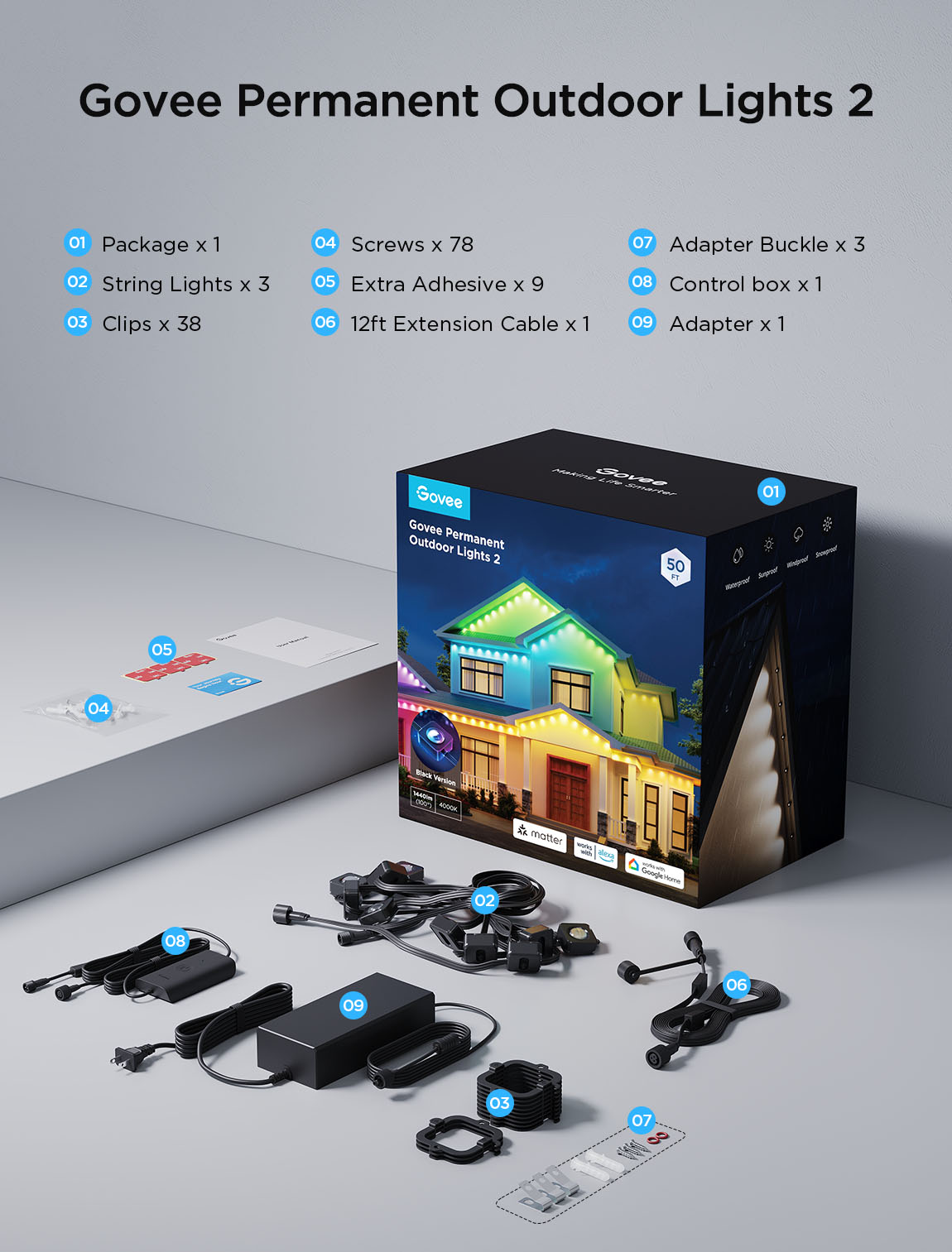 Govee Permanent Outdoor Lights 2 for Christmas Holidays - Image 37