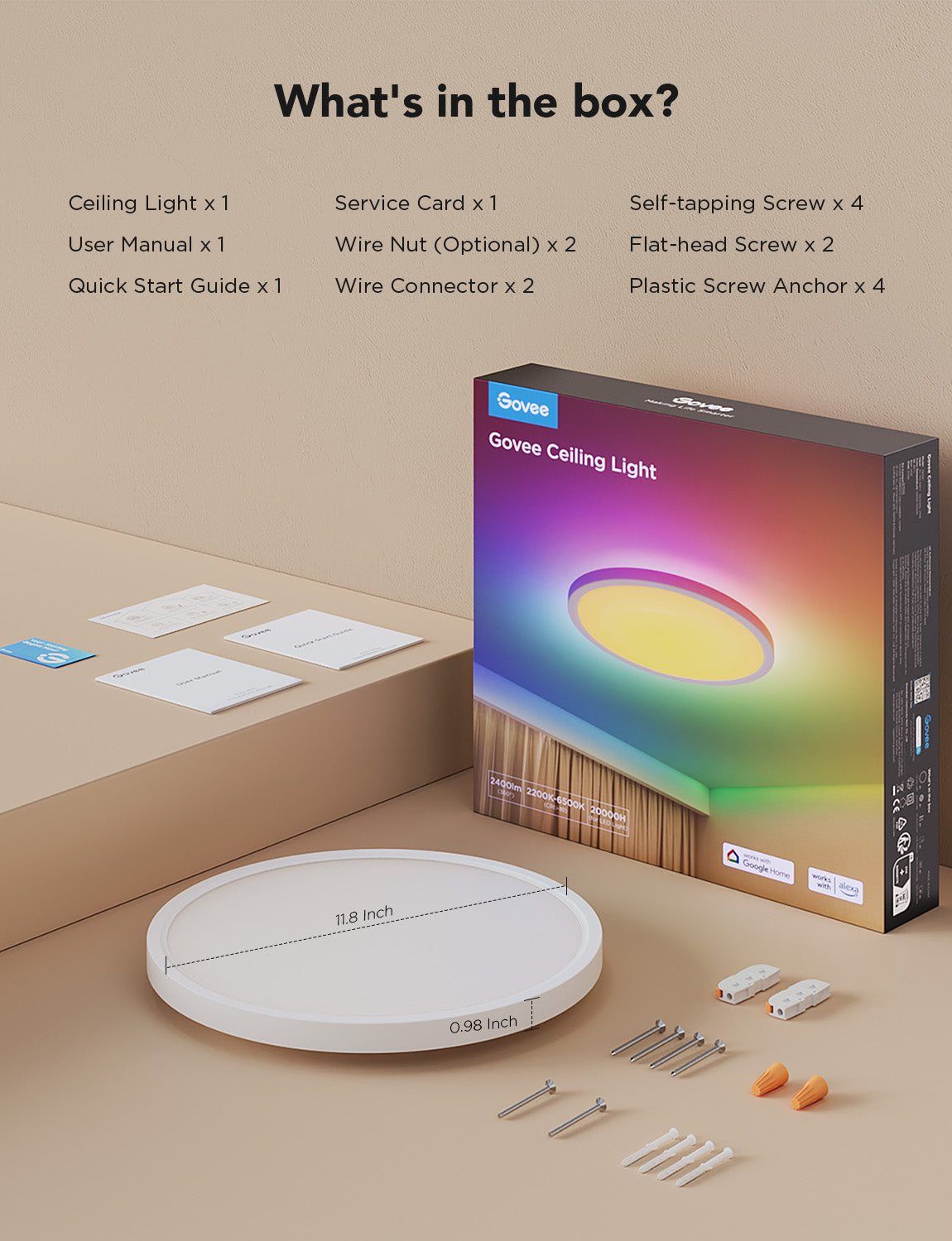 Govee 12-Inch Smart Round & Square Ceiling Lights - Image 19